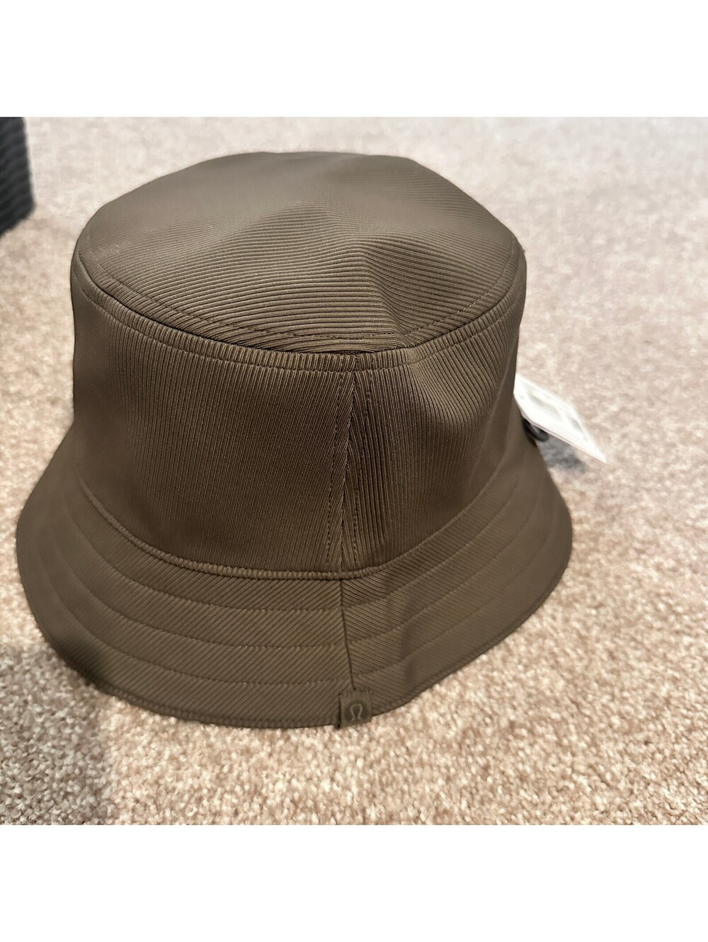 Lululemon Reversible Ribbed Bucket Hat S/M Brown Navy NWT